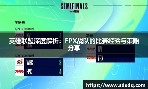 英雄联盟深度解析：FPX战队的比赛经验与策略分享